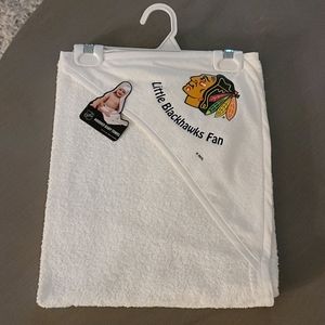 Blackhawks Hooded Baby Towel